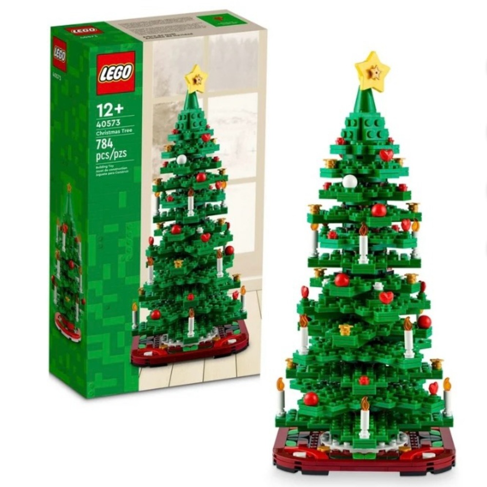 LEGO Christmas Tree Collectible Holiday Decor, 2 Building Options, 40573